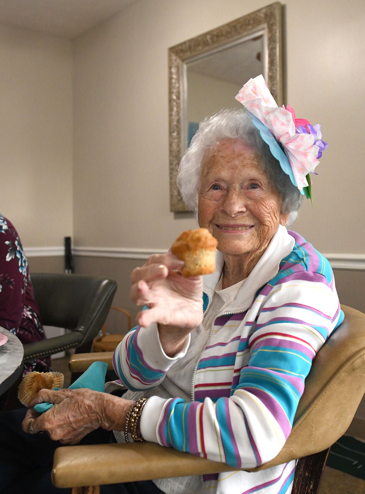Cliff Williams / TPI Residents at Gardens of Wetumpka enjoyed a themed Mothers Day Tea Friday complete with cake.
