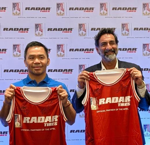 Manny Pacquiao, MPBL Founder and 8-Division World Boxing Champion, GS Sareen, President and CEO, Omni United