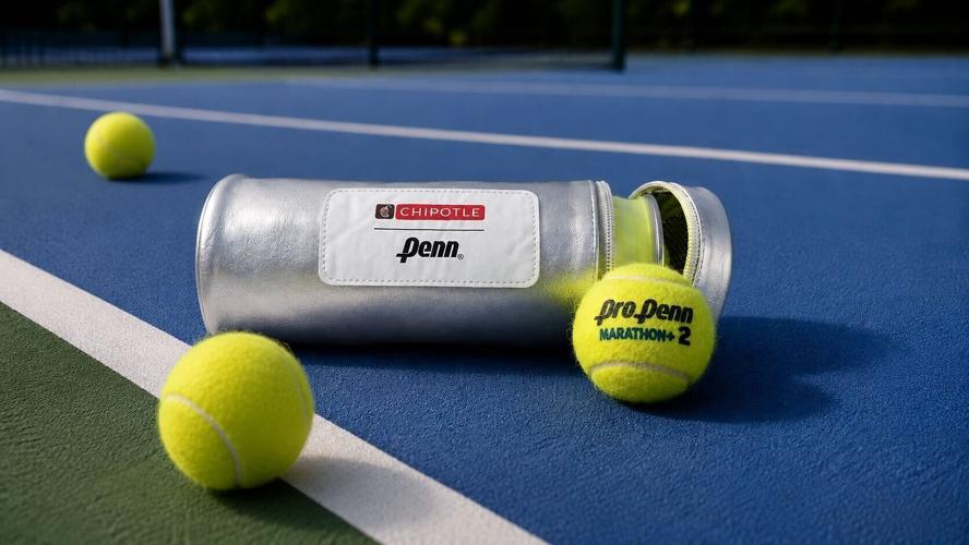 Chipotle and Penn are launching a limited-edition tennis ball caddy inspired by Chipotle’s foil-wrapped burrito. Fritz will give away the caddies during a special appearance at Chipotle’s 600 Third Ave. restaurant in New York City on August 26.