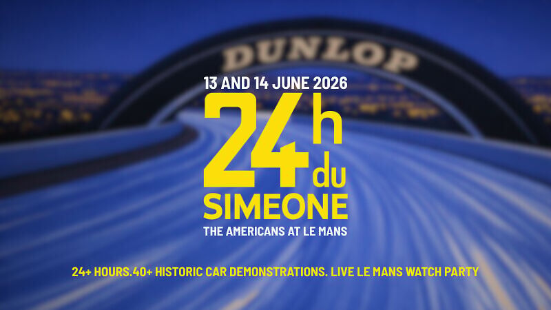 The 24 Heures du Simeone returns June 13-14, 2026. Now in its fourth year, the Simeone Foundation Automotive Museum opens through the night as the actual 24 Hours of Le Mans runs live on screen. This year's theme: The Americans at Le Mans. From the 1921...