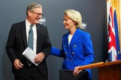 British PM Keir Starmer and European Commission President Ursula von der Leyen held a UK-EU summit in London in 2025