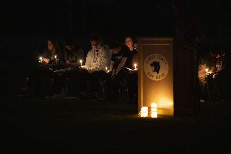 PHOTOS: Candle light vigil for Elmore County High School student Gardner Cameron