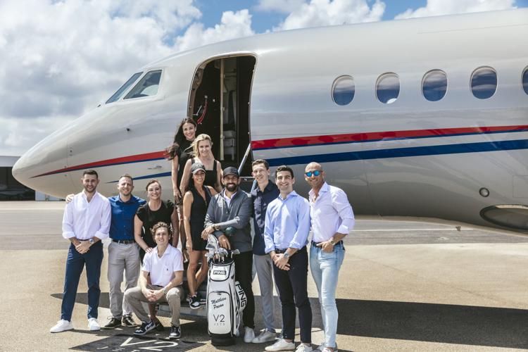 Matt Pavon With V2 Jets Team Members