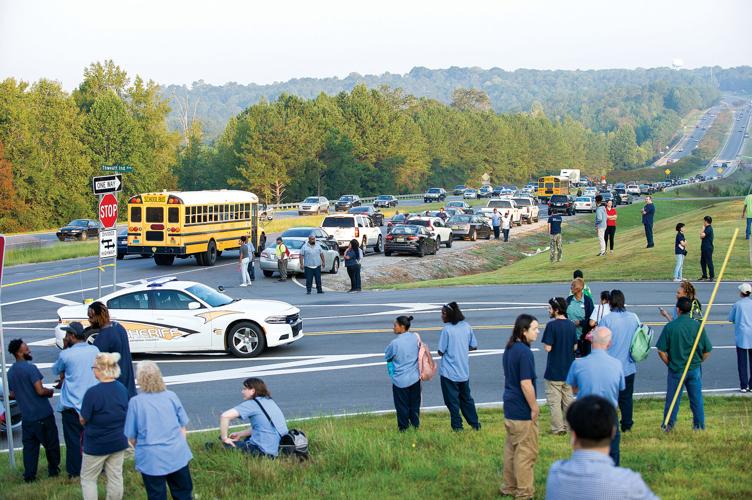 Gas leak causes evacuation at industrial park