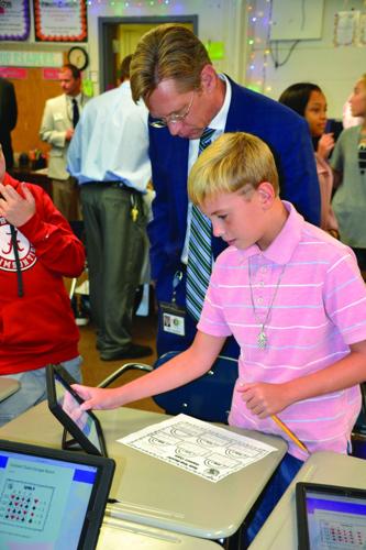 State superintendent Mackey tours city schools