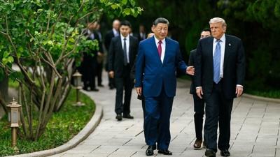 President Donald Trump and Xi Jinping in Beijing