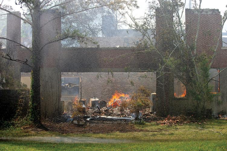 PHOTOS: Old Camp Hill School destroyed by fire