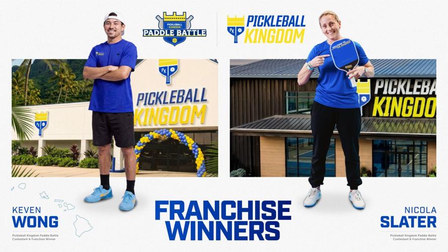 Pickleball Kingdom Paddle Battle Season 1 franchise winners Keven Wong and Nicola Slater were crowned through a global fan vote.