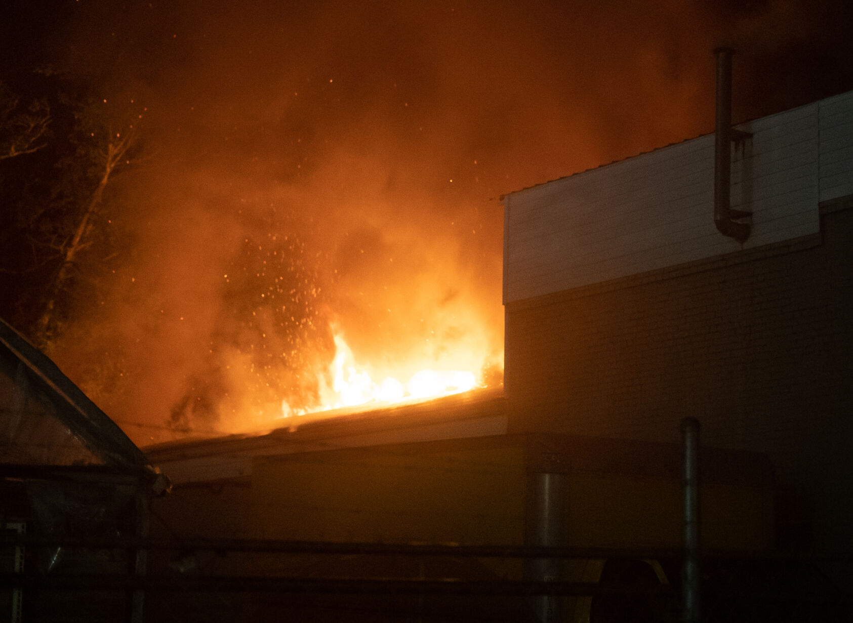 Photos: Firefighters battle blaze at McGhee Furniture Warehouse