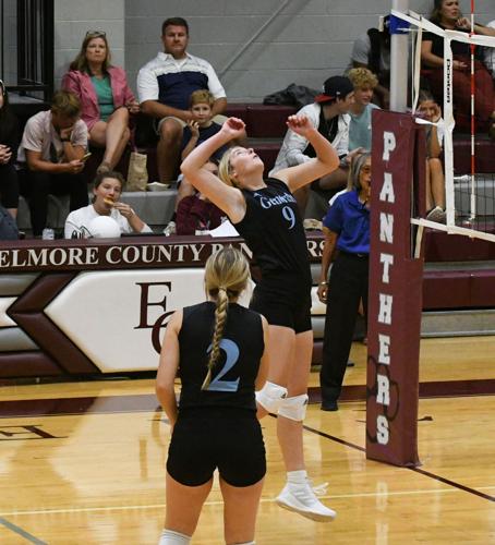 PHOTOS: Horseshoe Bend volleyball visits Elmore County