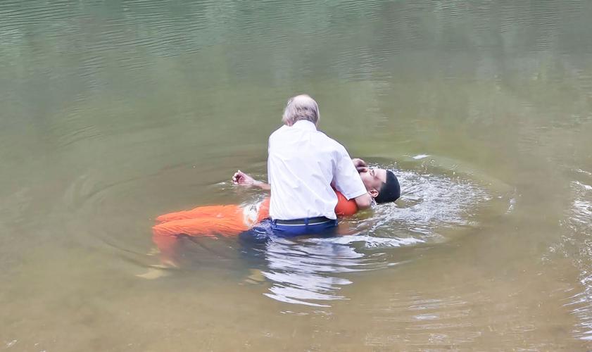 Coosa County inmates baptized at Hatchet Creek after finding faith