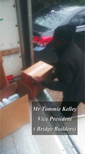 Bridge Builders hand sanitizer donations