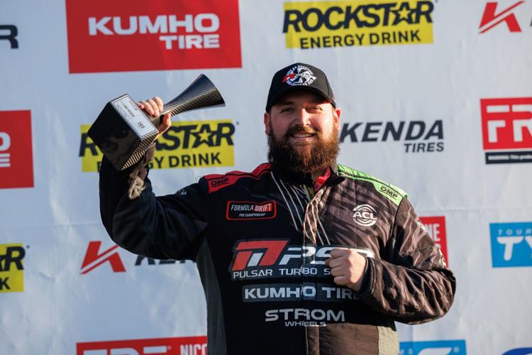 Racing on KUMHO Ecsta V730 tires, Jack Shanahan placed third at Round One of the Formula DRIFT PRO Championship