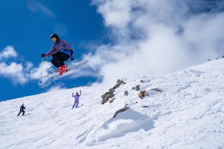 Skiers at Breckenridge