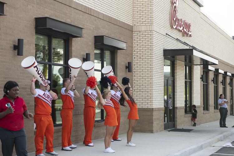 PHOTOS: Cheerleaders visit Chick-fil-A Alexander City