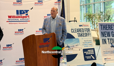 'Gateway to the world' opens at Williamsport airport with new airline