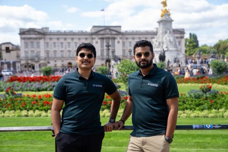 Left to right: Sanjay Thiyagarajan (Co-founder and CTO, Smartan) alongside Arunesh Raja (Co- founder and CEO, Smartan)