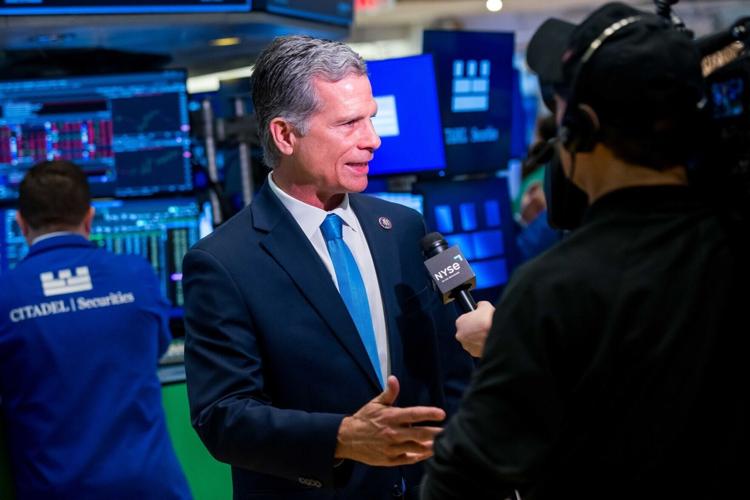 Rep. Dan Meuser (R-Pa.) at the NYSE on March 3