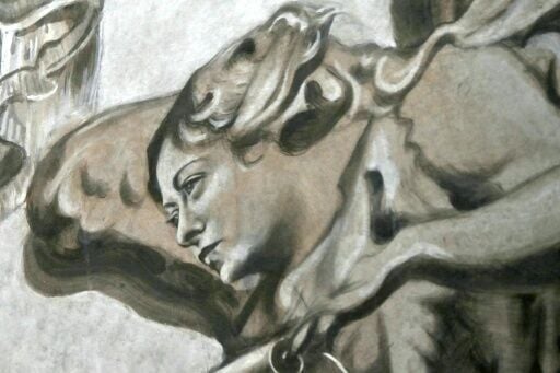 The restorer who worked on the fresco insisted he was just bringing back its original features