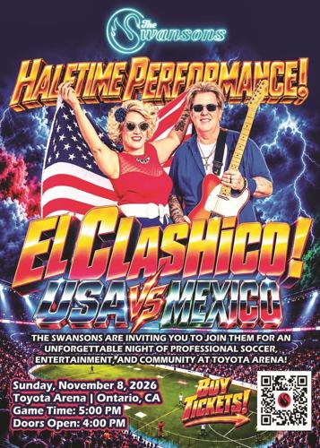 The Swansons halftime performers at El Clashico! 11.8.26