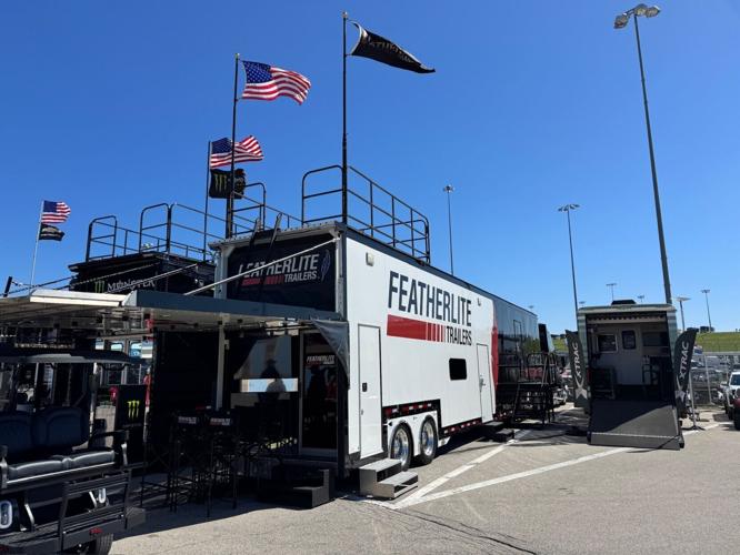 Featherlite provides at-track support at NASCAR races throughout the season, including the race earlier this year at Kansas Speedway.