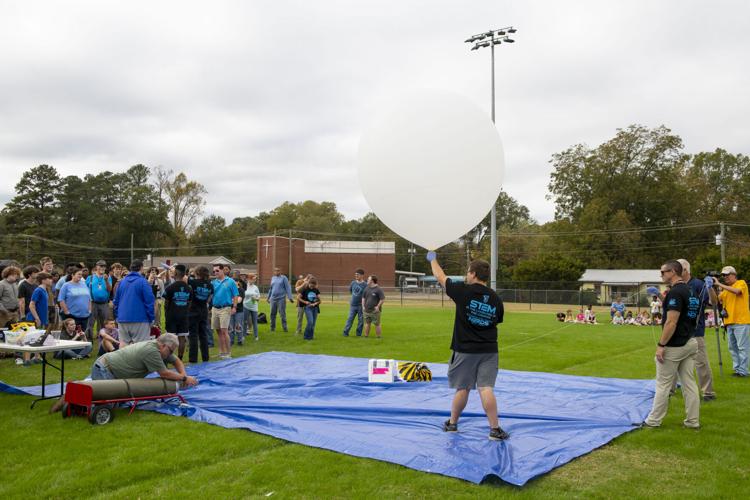 PHOTOS: Wetumpka High School launches weather balloon