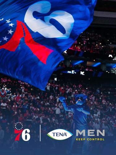 The Philadelphia 76ers and TENA Men are partnering to raise awareness of men's health and support men's well-being among one of sports' most passionate fan communities.