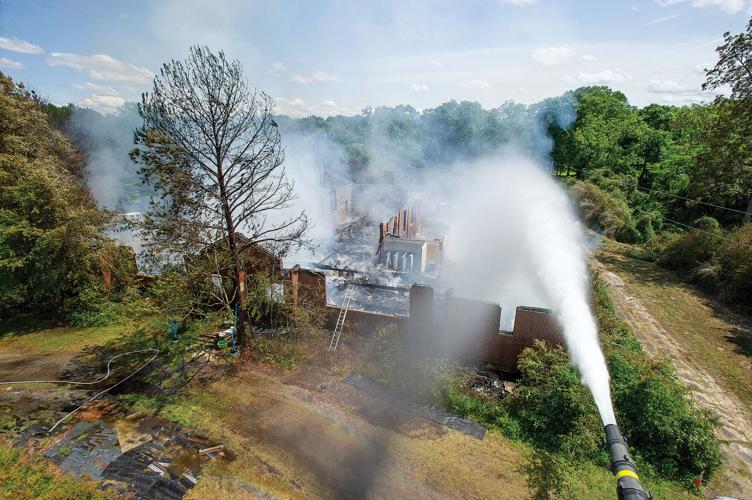 PHOTOS: Old Camp Hill School destroyed by fire