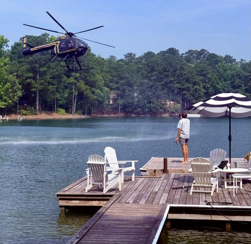 Helicoptor on Fourth of July near dock.jpeg