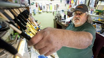 ‘Big Mike’ finds his hand-made jigs are a popular item