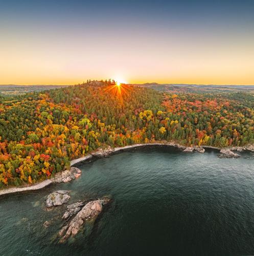 The fall foliage of Sugarloaf Mountain in Michigan's Upper Peninsula as pictured in the current For Every Season of You tourism campaign.
