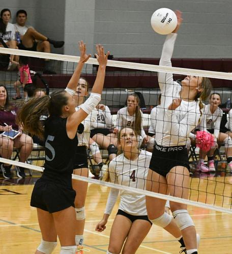 PHOTOS: Horseshoe Bend volleyball visits Elmore County