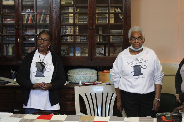 Lucille Wise Memorial Foundation and the African American Heritage Association give donations to Thread My Needle