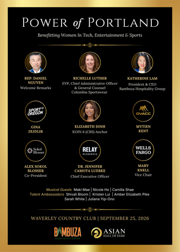 Power of Portland convenes leaders and partners across business, public service, and philanthropy in support of Women In Tech, Entertainment & Sports Scholarships.