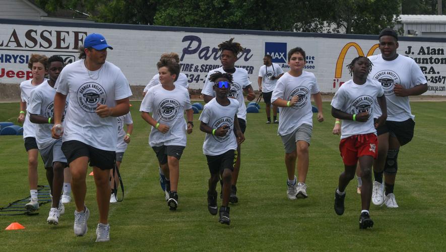 PHOTOS: Derrick Ansley hosts football camp at Tallassee