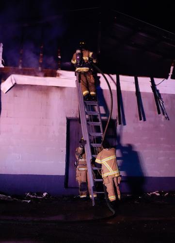Photos: Firefighters battle blaze at McGhee Furniture Warehouse