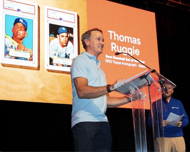 Tom Ruggie, Destiny Family Office Founder and CEO, is recognized for his iconic '52 Topps Autographed Card Collection, named the 2026 PSA Baseball Set of the Year. His collection includes PSA-authenticated signatures on 406 of 407 cards.