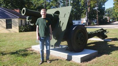 Local Boy Scout refurbishes Memorial Park cannon