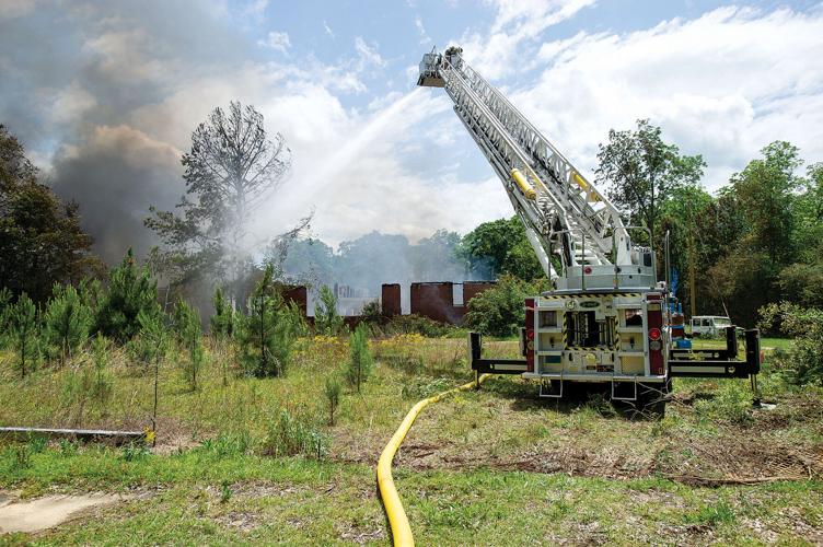PHOTOS: Old Camp Hill School destroyed by fire