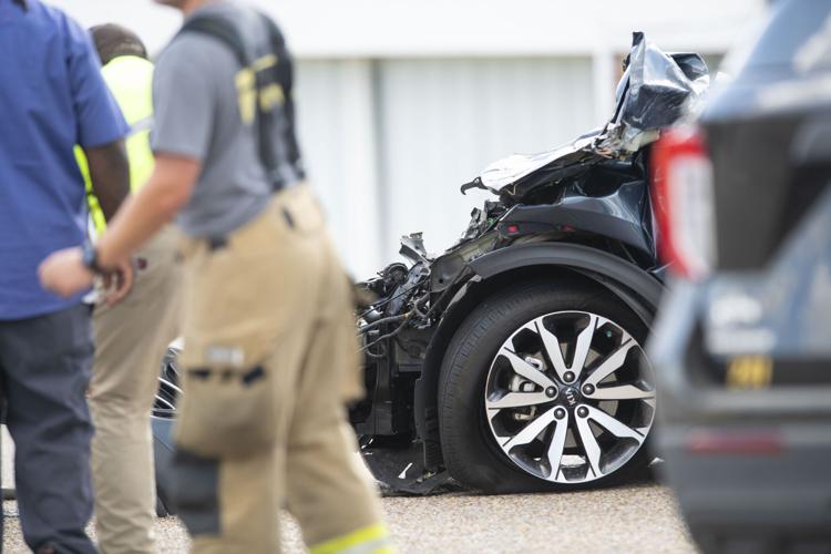 PHOTOS: Collision between car and Elmore County school bus