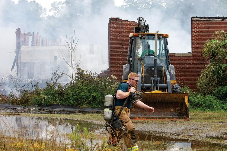 PHOTOS: Old Camp Hill School destroyed by fire