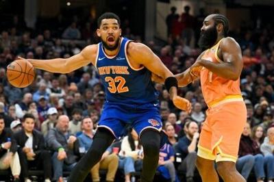 James Harden's Cavs took the lead barely a minute into the game, and never gave it up against the Karl-Anthony Towns and the Knicks