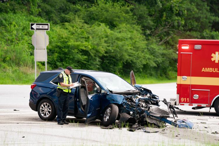 PHOTOS: Roll-over collision on 280 and Dean Rd
