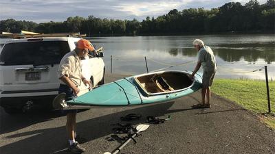 Cousins kayak Alabama Scenic River Trail