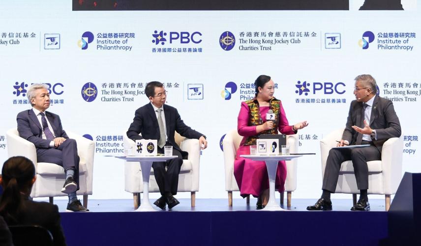 Photo 7: The Impact Studio session, “Bridging the Gap: Advancing Educational Equity Through Computational Thinking”, explored strategies to achieve sustainable and impactful digital education. Speakers included Kim Sethany, Permanent Secretary of State,...