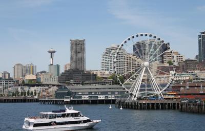Cityscape of Seattle waterfront