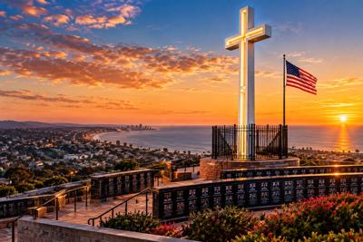 A photo of Mount Soledad in San Diego