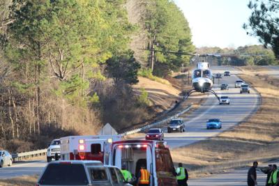 One person airlifted from car accident on US Highway 280