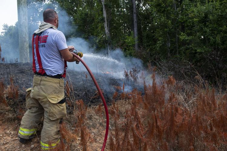 PHOTOS: Brush fire between Riverchase Drive and Sturdivant Road