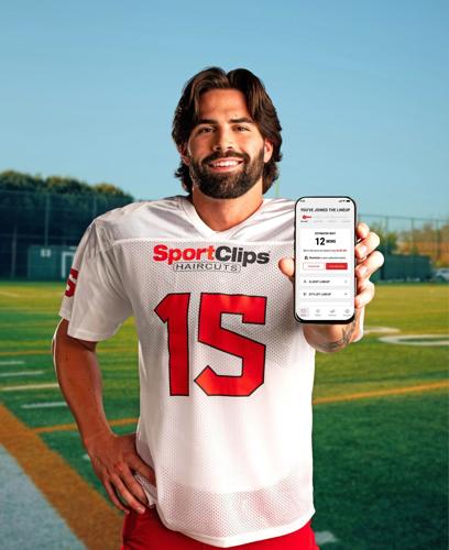 NFL Quarterback Sam Hartman turns QB life into a hair play for Sport Clips Haircuts.